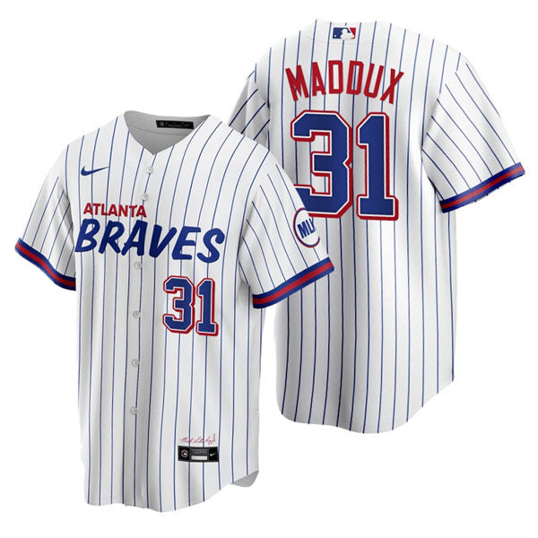 Men's Atlanta Braves #31 Greg Maddux  Baseball Jersey