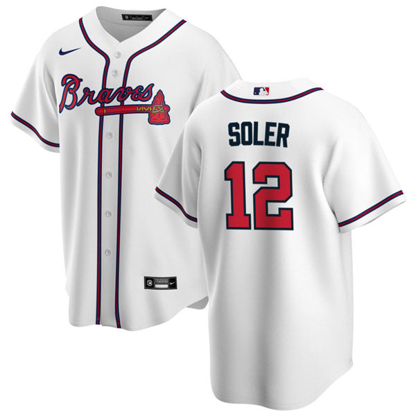 Men's Atlanta Braves #12 Jorge Soler Baseball Jersey