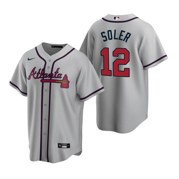 Men's Atlanta Braves #12 Jorge Soler Baseball Jersey