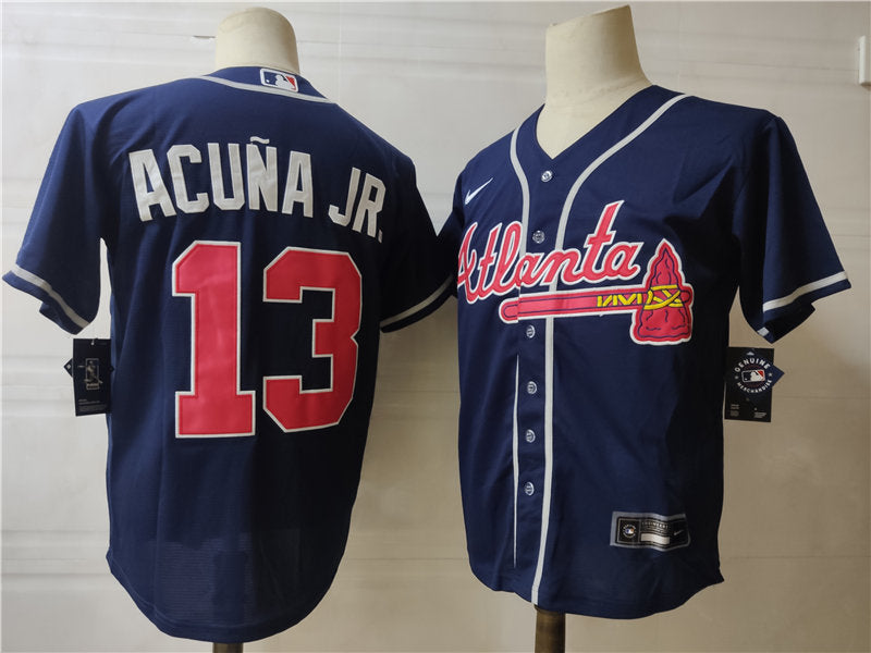 Men's Atlanta Braves #13 Ronald Acuna Jr. Baseball Jersey