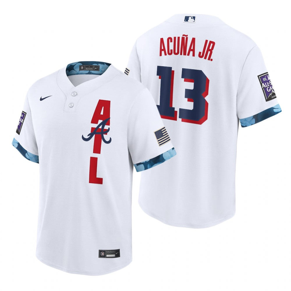 Men's Atlanta Braves #13 Ronald Acuna Jr. Baseball Jersey