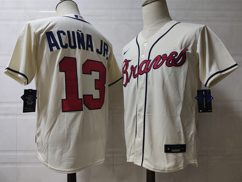 Men's Atlanta Braves #13 Ronald Acuna Jr. Baseball Jersey