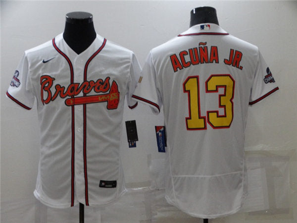 Men's Atlanta Braves #13 Ronald Acuna Jr. Baseball Jersey