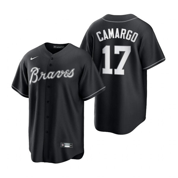 Men's Atlanta Braves #17 Johan Camargo Baseball Jersey