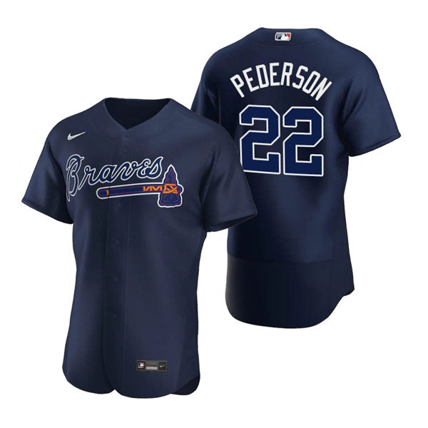 Men's Atlanta Braves #22 Joc Pederson Baseball Jersey