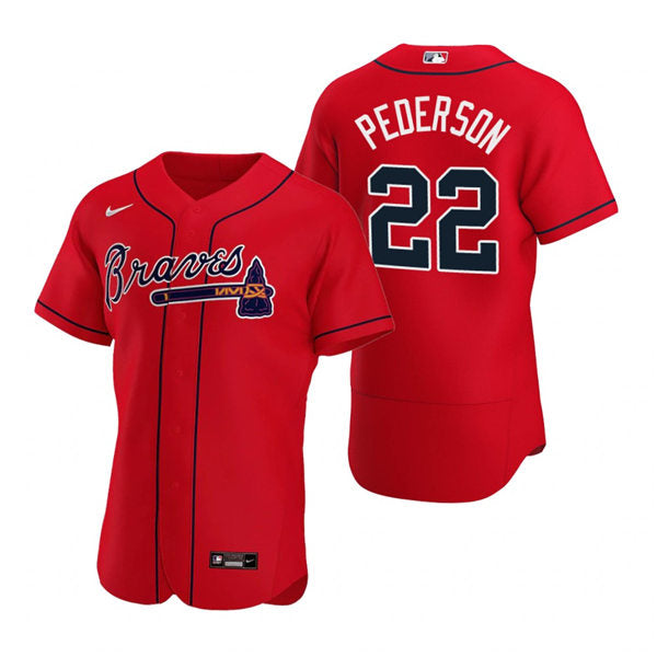 Men's Atlanta Braves #22 Joc Pederson Baseball Jersey