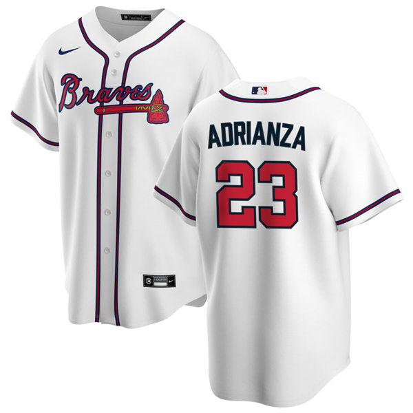 Men's Atlanta Braves #23 Ehire Adrianza  Baseball Jersey