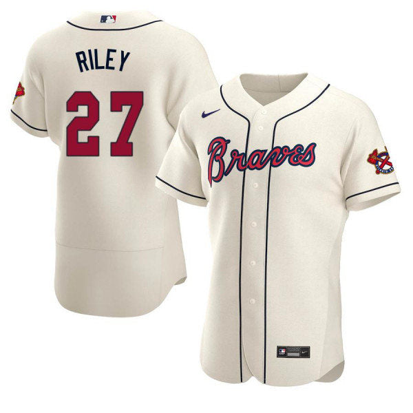 Men's Atlanta Braves #27 Austin Riley  Baseball Jersey