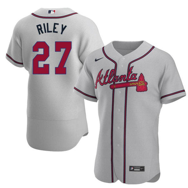 Men's Atlanta Braves #27 Austin Riley  Baseball Jersey