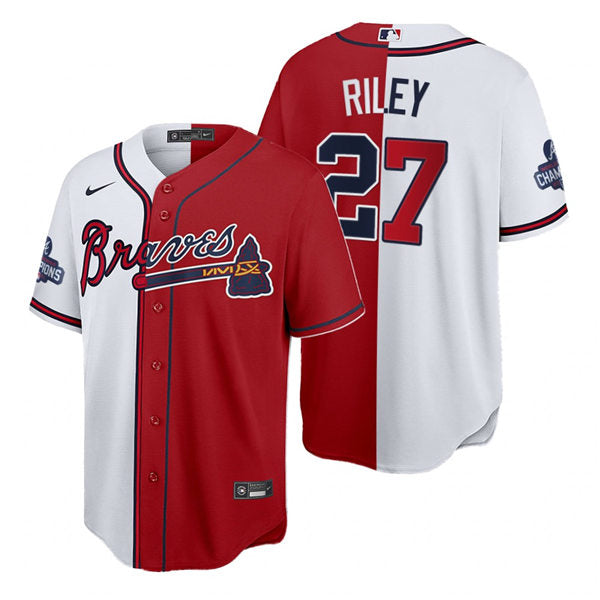 Men's Atlanta Braves #27 Austin Riley  Baseball Jersey