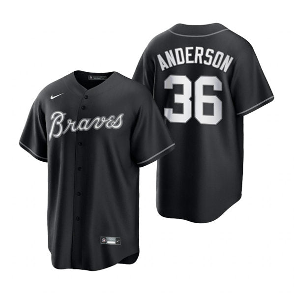 Men's Atlanta Braves #36 Ian Anderson Baseball Jersey