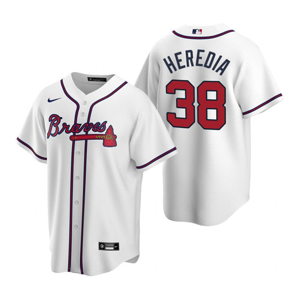 Men's Atlanta Braves #38 Guillermo Heredia Baseball Jersey