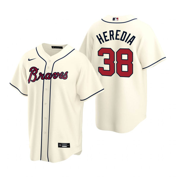 Men's Atlanta Braves #38 Guillermo Heredia Baseball Jersey