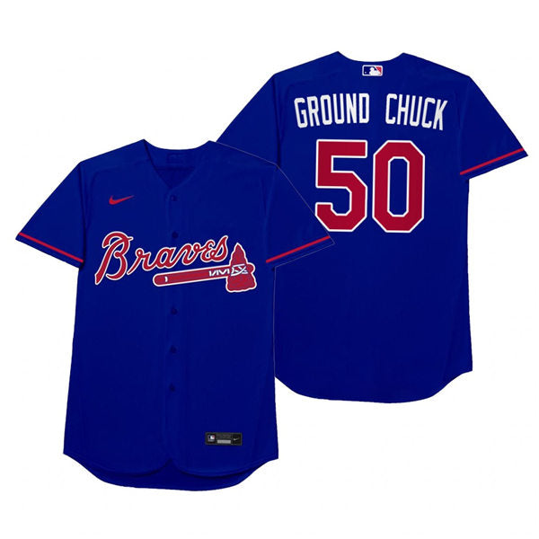 Men's Atlanta Braves #50 Charlie Morton Baseball Jersey