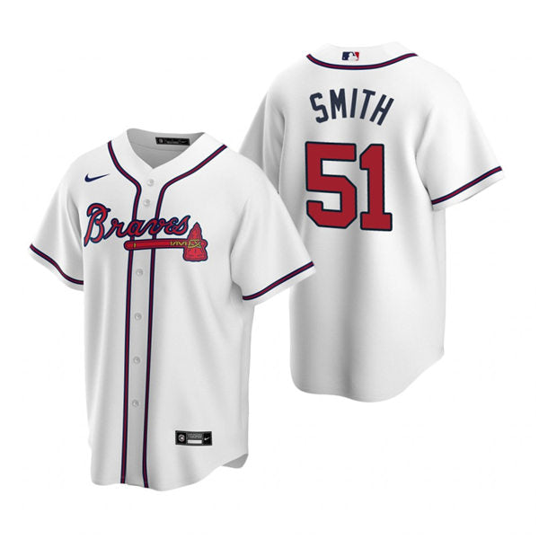 Men's Atlanta Braves #51 Will Smith Baseball Jersey