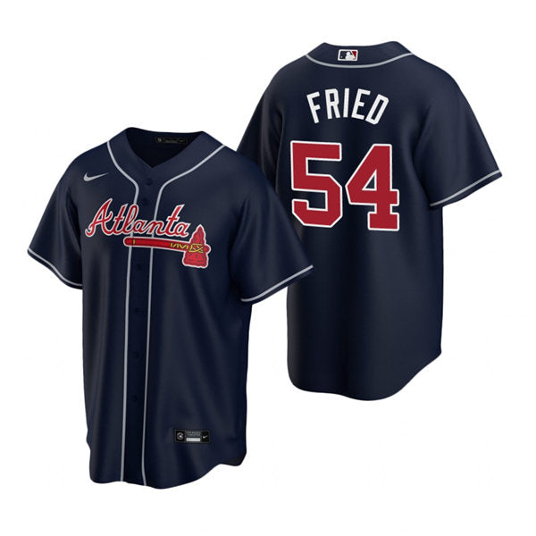 Men's Atlanta Braves #54 Max Fried Baseball Jersey