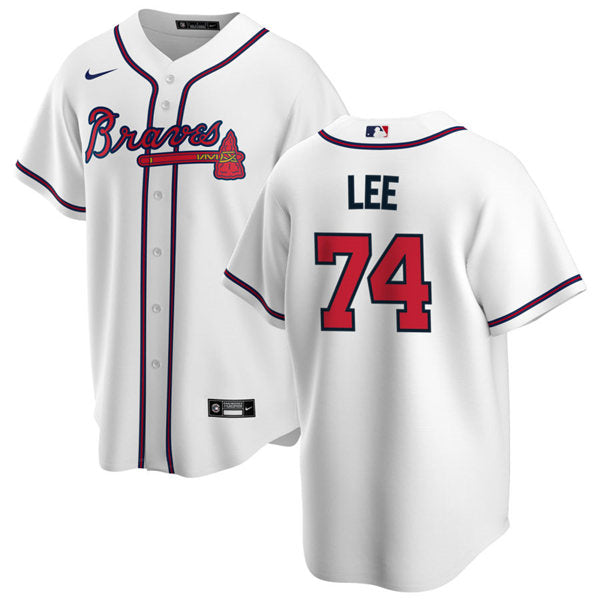 Men's Atlanta Braves #74 Dylan Lee Baseball Jersey