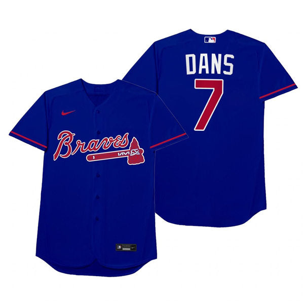 Men's Atlanta Braves #7 Dansby Swanson Baseball Jersey