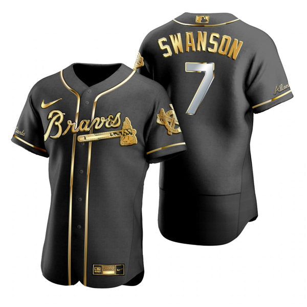 Men's Atlanta Braves #7 Dansby Swanson Baseball Jersey