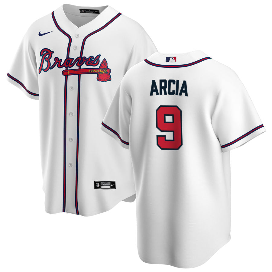 Men's Atlanta Braves #9 Orlando Arcia Baseball Jersey