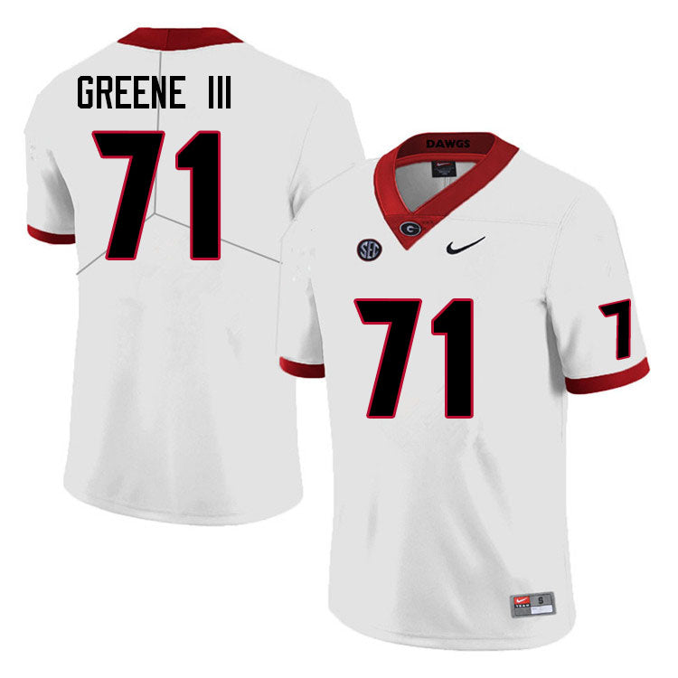 Men's Georgia Bulldog #71 Earnest Greene III College Football Jersey