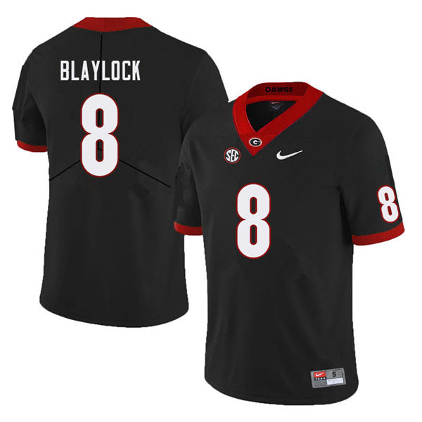 Men's Georgia Bulldogs #8 Dominick Blaylock Football Jersey