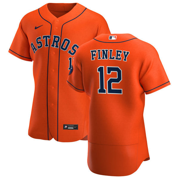 Men's Houston Astros #12 Steve Finley Baseball Jersey