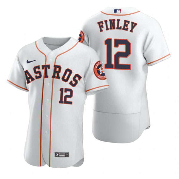 Men's Houston Astros #12 Steve Finley Baseball Jersey