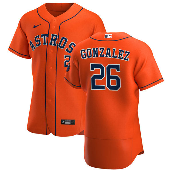 Men's Houston Astros #26 Luis Gonzalez Baseball Jersey