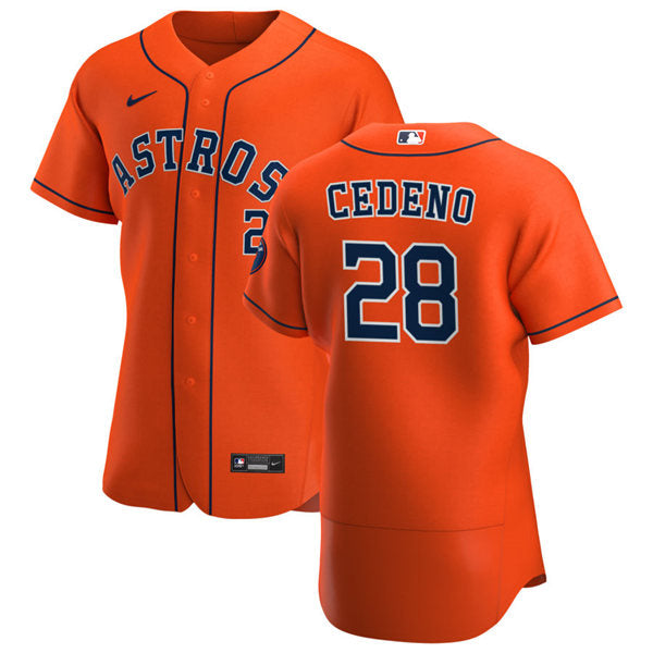 Men's Houston Astros #28 Cesar Cedeno Baseball Jersey