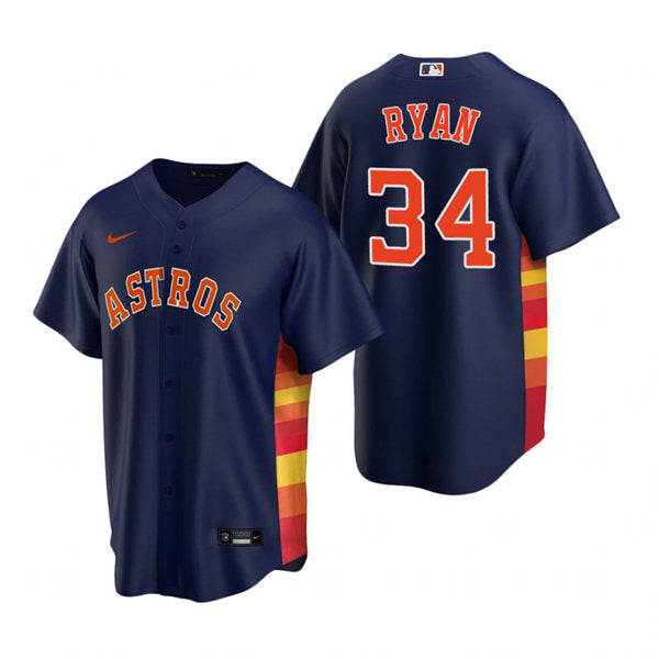 Men's Houston Astros #34 Nolan Ryan Baseball Jersey