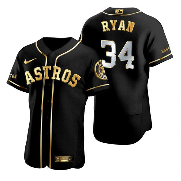 Men's Houston Astros #34 Nolan Ryan Baseball Jersey