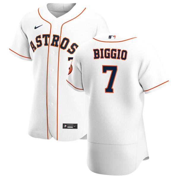 Men's Houston Astros #7 Craig Biggio Baseball Jersey