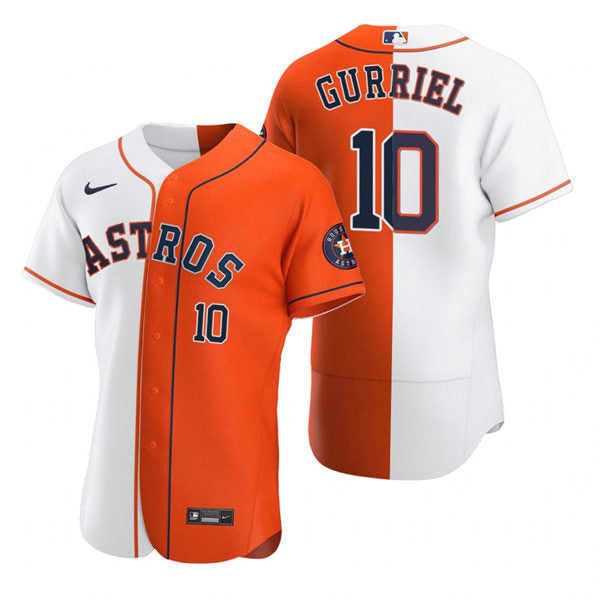 Men's Houston Astros #10 Yuli Gurriel Baseball Jersey