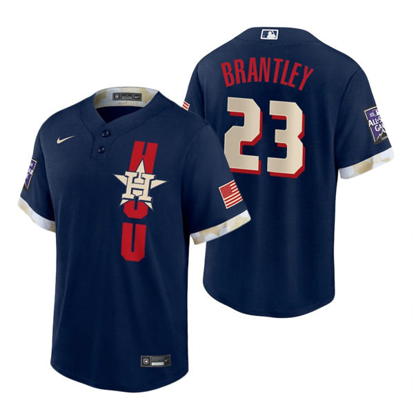 Men's Houston Astros #23 Michael Brantley Baseball Jersey