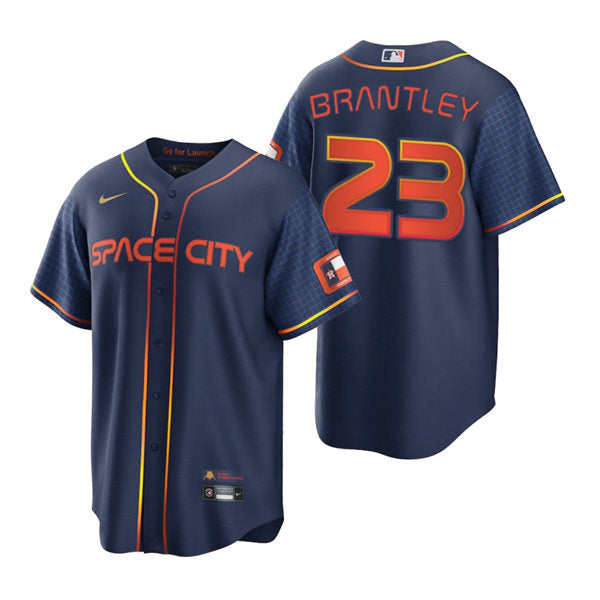 Men's Houston Astros #23 Michael Brantley Baseball Jersey