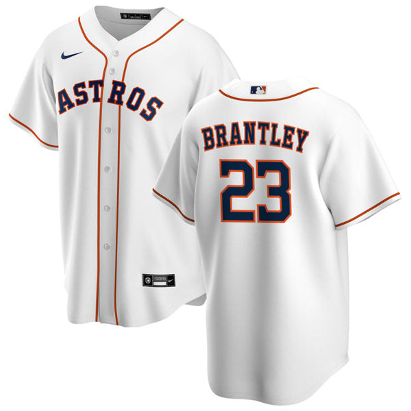 Men's Houston Astros #23 Michael Brantley Baseball Jersey