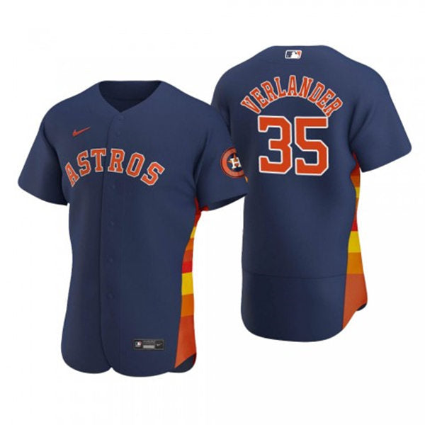 Men's Houston Astros #35 Justin Verlander Baseball Jersey