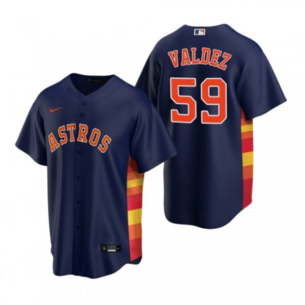 Men's Houston Astros #59 Framber Valdez Baseball Jersey