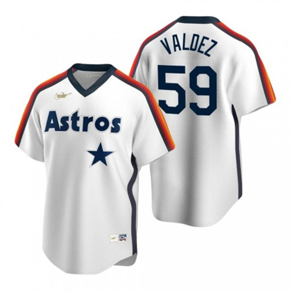 Men's Houston Astros #59 Framber Valdez Baseball Jersey