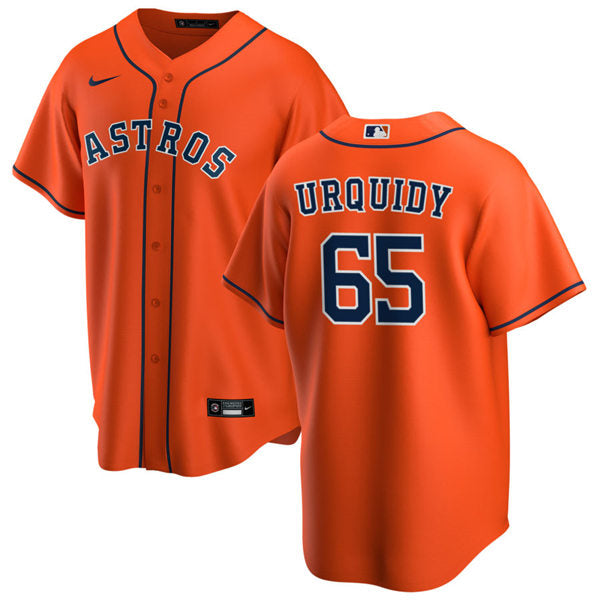 Men's Houston Astros #65 Jose Urquidy Baseball Jersey