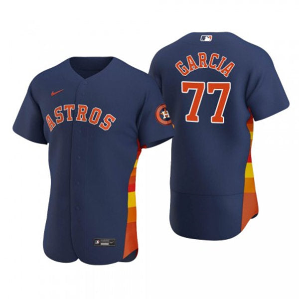 Men's Houston Astros #77 Luis Garcia Baseball Jersey