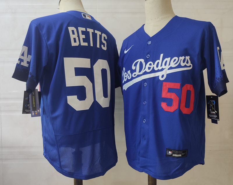 Men's Los Angeles Dodgers #50 Mookie Betts Baseball Jersey