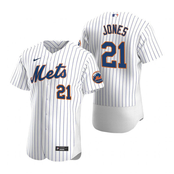 Mens New York Mets Retired Player #21 Cleon Jones Baseball Jersey