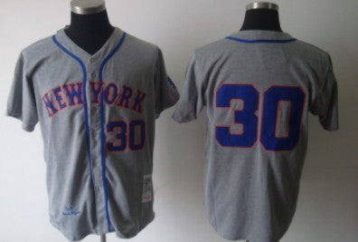 Mens New York Mets Retired Player #30 Cliff Floyd Baseball Jersey