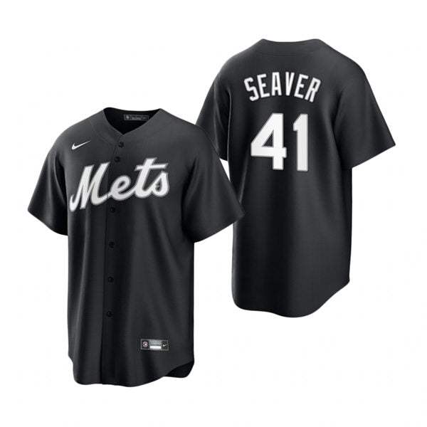 Mens New York Mets Retired Player #41 Tom Seaver Baseball Jersey