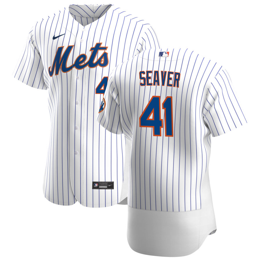 Mens New York Mets Retired Player #41 Tom Seaver Baseball Jersey