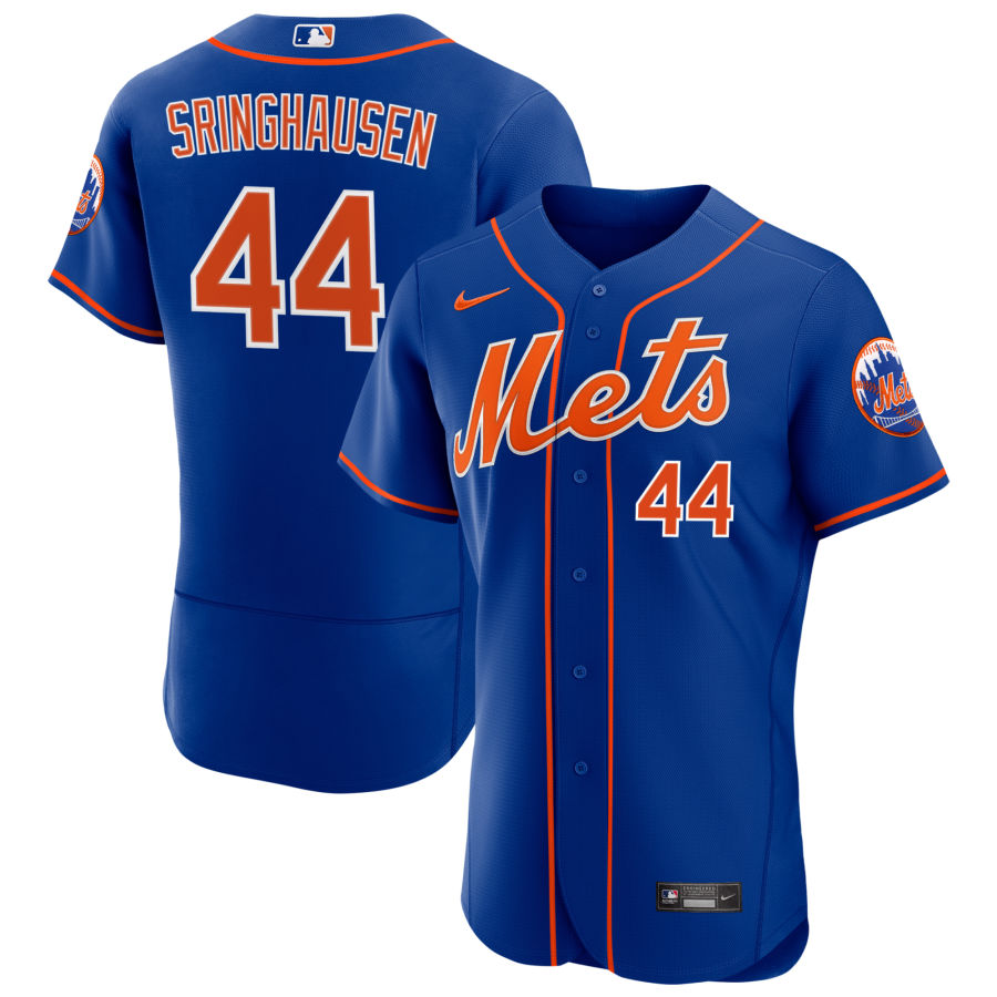 Mens New York Mets Retired Player #44 Jason Isringhausen Baseball Jersey