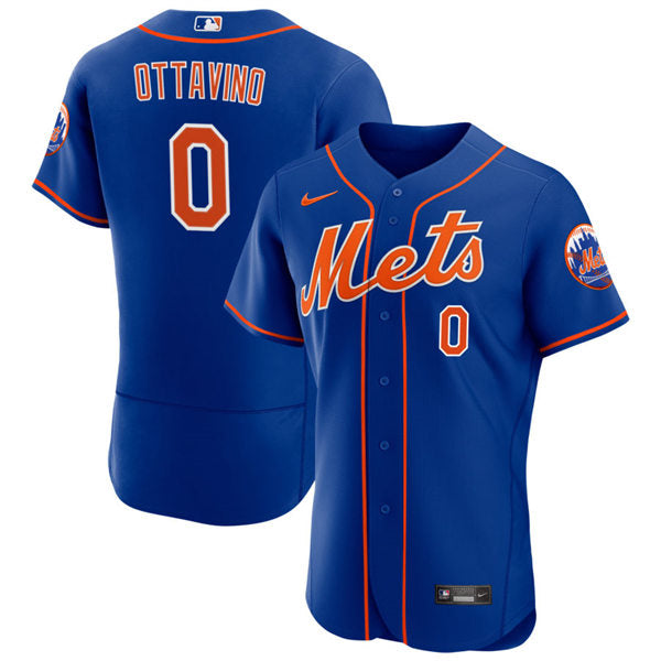 Mens New York Mets #0 Adam Ottavino Baseball Jersey