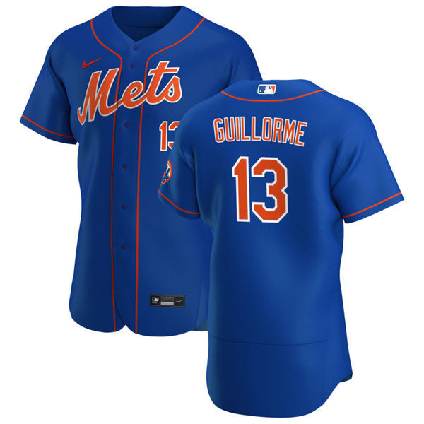 Mens New York Mets #13 Luis Guillorme Baseball Jersey